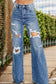 Distressed High-Waist Bootcut Jeans – Effortlessly Edgy and Flattering