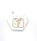 Gold Flake Acrylic Earrings - Lightweight Statement Jewelry