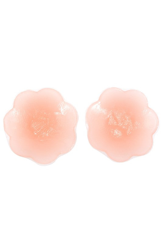 silicone nipple covers, flower-shaped nipple covers, seamless nipple covers, adhesive nipple covers, discreet coverage, lingerie accessories, nipple cover set.