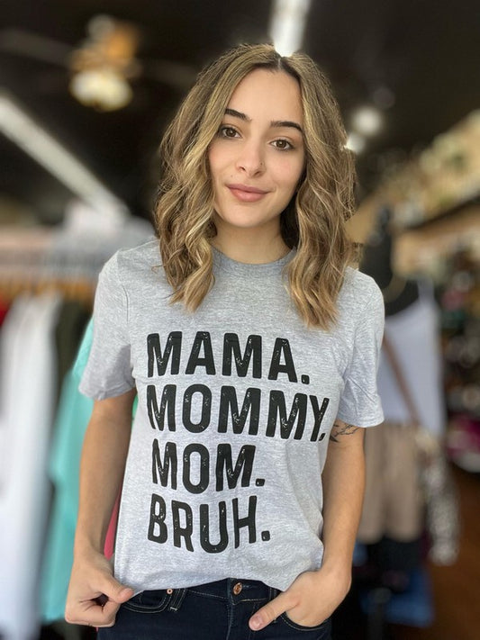 Show your inner mama bruh with this fun and fashionable tee! Featuring a design that lets you proclaim your mama status loud and proud, Mama. Bruh. will have you fully embracing your bruh-dom in no time. Get it today!