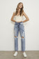 Slim Boyfriend Jeans: Effortlessly Cool with a Touch of Edge