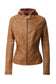 Women's PU Faux Leather Jacket with Removable Hood – Edgy & Chic