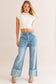 Boss Babe Vibes: High-Waisted Wide Leg Cuffed Jeans