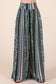 Boho Print Wide Leg Pants with Pockets – Perfect for Resort, Vacation, and Lounge Style!