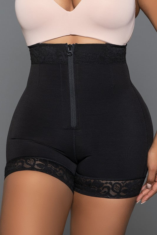 tummy control shapewear, butt lifting shorts, bodyshaper shorts, lace hem shapewear, shaping shorts, slimming shorts, midsection control shorts, shapewear for dresses