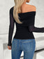 One-Shoulder Long Sleeve Blouse – Elegance with an Edge!