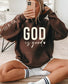 God is good hoodie, graphic hoodie sweatshirt, faith hoodie, cozy sweatshirt, cotton polyester hoodie, inspirational clothing.