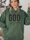 God is good hoodie, graphic hoodie sweatshirt, faith hoodie, cozy sweatshirt, cotton polyester hoodie, inspirational clothing.