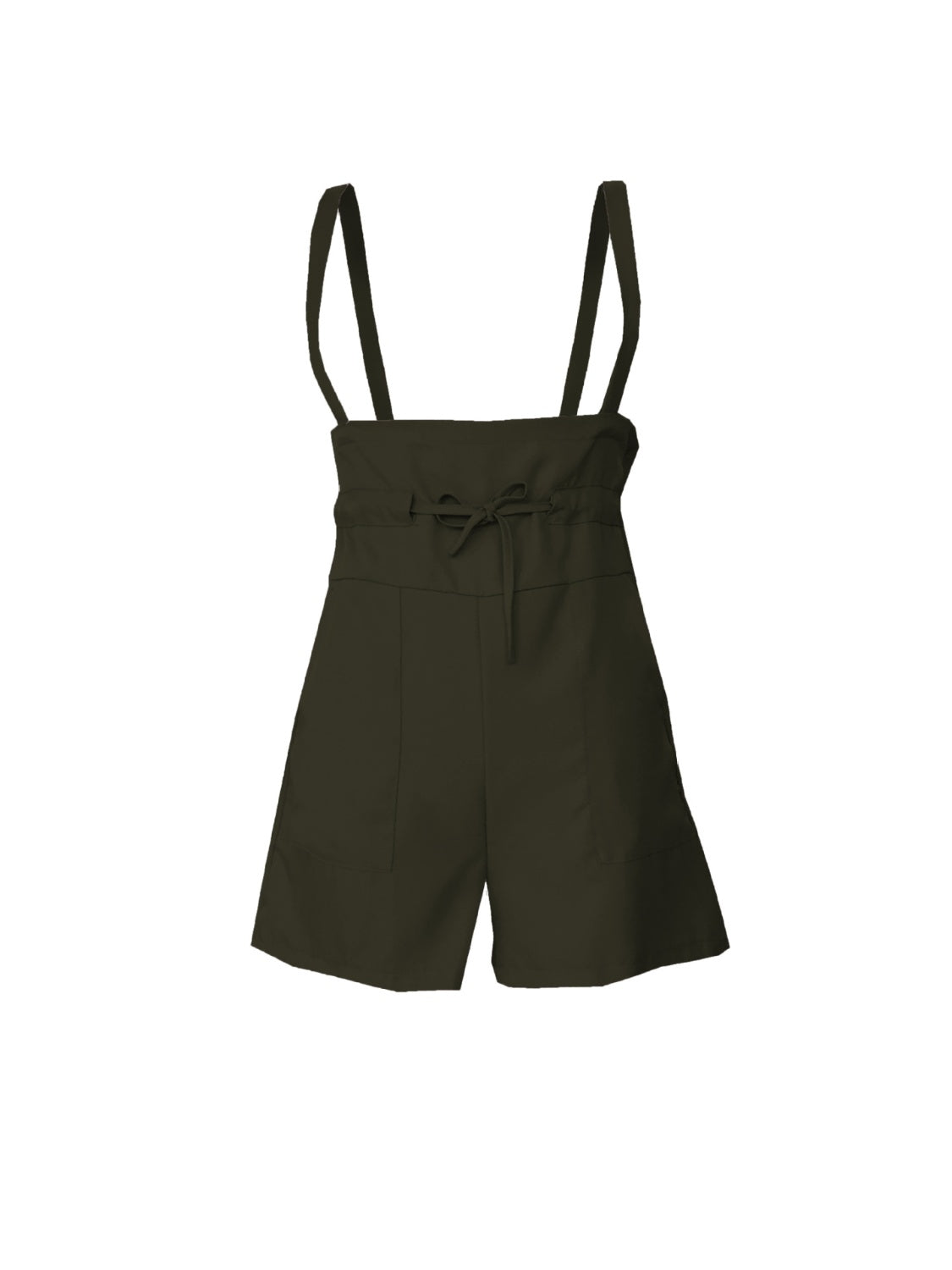 Casual Chic: Drawstring Wide Strap Overalls with Pockets – Effortlessly Stylish