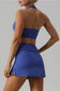 Halter Neck Tank & Slit Skirt Active Set – Sleek, Stylish, and Sporty