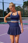 High Waist Pleated Skirt Two-Piece Tennis Dress – Stylish & Functional Activewear