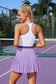 High Waist Pleated Skirt Two-Piece Tennis Dress – Stylish & Functional Activewear